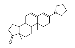 3-pyrrolidin-1-ylandrosta-3,5-dien-17-one结构式