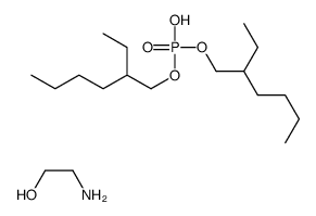 bis(2-ethylhexyl) hydrogen phosphate, compound with 2-aminoethanol (1:1) structure