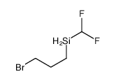 3-bromopropyl(difluoromethyl)silane Structure