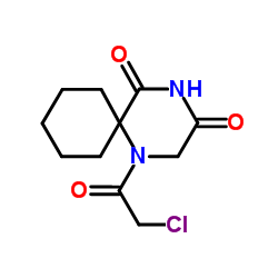 1-(Chloroacetyl)-1,4-diazaspiro[5.5]undecane-3,5-dione Structure