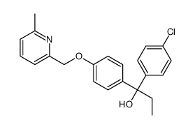 1-(4-chlorophenyl)-1-[4-[(6-methylpyridin-2-yl)methoxy]phenyl]propan-1-ol Structure