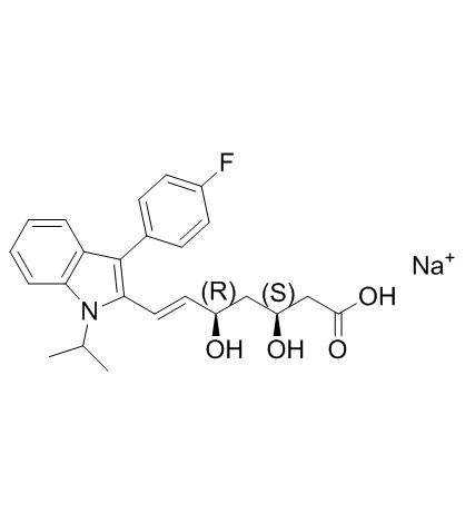 Fluvastatin Sodium Structure