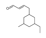 4-(3-ethyl-5-methylcyclohexyl)-2-butenal Structure