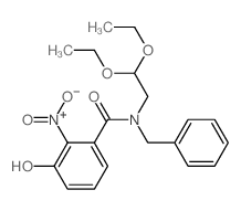 Benzamide,N-(2,2-diethoxyethyl)-3-hydroxy-2-nitro-N-(phenylmethyl)-结构式