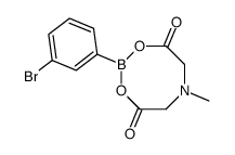 2-(3-溴苯基)-6-甲基-1,3,6,2-二氧氮杂硼烷-4,8-二酮结构式