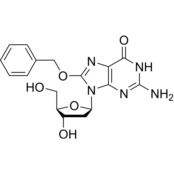 8-苄氧基-2'-脱氧鸟苷结构式
