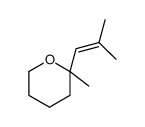 2-methyl-2-(2-methylprop-1-enyl)oxane结构式