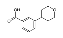 3-(tetrahydro-2H-pyran-4-yl)benzoic acid结构式