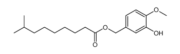 8-methylnonanoic acid (3-hydroxy-4-methoxyphenyl)methyl ester Structure