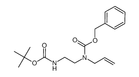 N-allyl-N-benzyloxycarbonyl-N'-tert-butoxycarbonyl-ethylenediamine Structure