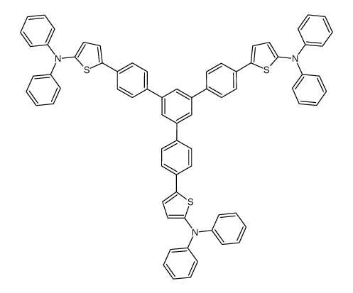 1,3,5-tris[4-(2-diphenylamino-5-thienyl)phenyl]benzene Structure