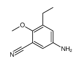 5-amino-3-ethyl-2-methoxybenzonitrile Structure