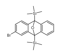 9,10-bis(trimethylsilyl)-2-bromo-9,10-dihydro-9,10-epoxyanthracene Structure