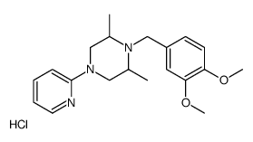 (2R,6S)-1-[(3,4-dimethoxyphenyl)methyl]-2,6-dimethyl-4-pyridin-2-ylpiperazine,hydrochloride结构式