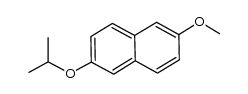 2-isopropoxy-6-methoxynaphthalene Structure