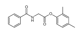 2,4-dimethylphenyl benzoylglycinate结构式