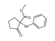 2-Methoxycarbonyl-2-phenylselenocyclopentanone结构式