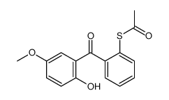S-[2-(2-hydroxy-5-methoxybenzoyl)phenyl] ethanethioate Structure