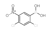 2,4-二氯-5-硝基苯硼酸结构式