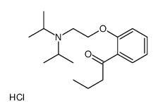 1-[2-[2-[bis(isopropyl)amino]ethoxy]phenyl]butan-1-one hydrochloride Structure