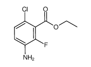 3-amino-6-chloro-2-fluorobenzoic acid ethyl ester结构式