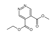 4-O-ethyl 5-O-methyl pyridazine-4,5-dicarboxylate结构式