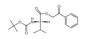 N-Boc-L-valine phenacyl ester Structure
