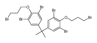 1,3-dibromo-2-(3-bromopropoxy)-5-[2-[3,5-dibromo-4-(3-bromopropoxy)phenyl]propan-2-yl]benzene Structure