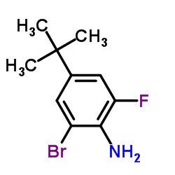 2-Bromo-4-(tert-butyl)-6-fluoroaniline Structure