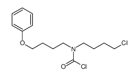 N-(4-chlorobutyl)-N-(4-phenoxybutyl)carbamoyl chloride Structure