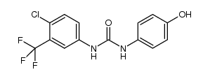 1-(4-chloro-3-(trifluoromethyl)phenyl)-3-(4-hydroxyphenyl)urea结构式