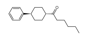 trans-1-(4-Phenylcyclohexyl)-1-hexanon结构式