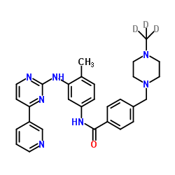甲磺酸伊马替尼-d3(伊马替尼-d3)结构式