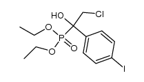 diethyl (2-chloro-1-hydroxy-1-(4-iodophenyl)ethyl)phosphonate Structure