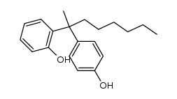 2-(2-hydroxyphenyl)-2-(4-hydroxyphenyl)octane Structure