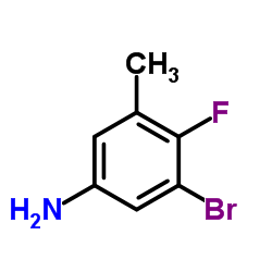 3-Bromo-4-fluoro-5-methylaniline Structure