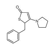 2-benzyl-3-pyrrolidin-1-yl-2H-thiophen-5-one结构式
