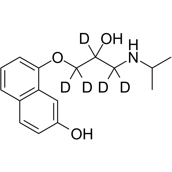 (rac)-7-Hydroxy Propranolol-d5 Structure