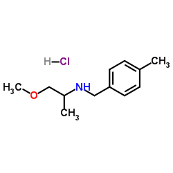 1-Methoxy-N-(4-methylbenzyl)-2-propanamine hydrochloride (1:1) Structure