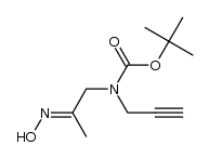 tert-butyl 2-(hydroxyimino)propyl(prop-2-ynyl)carbamate结构式