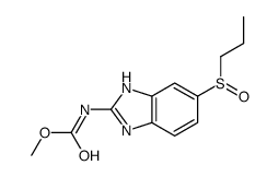 methyl N-(6-propylsulfinyl-1H-benzimidazol-2-yl)carbamate Structure
