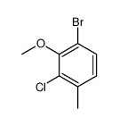 1-bromo-3-chloro-2-methoxy-4-methylbenzene Structure