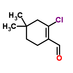 2-chloro-4,4-dimethylcyclohex-1-enecarbaldehyde structure