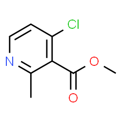 4-氯-2-甲基烟酸甲酯结构式