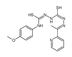 1-(4-methoxyphenyl)-3-[[(E)-1-pyridin-2-ylethylideneamino]carbamothioylamino]thiourea结构式