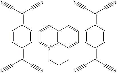 (四氰代二甲基苯醌)2·(N-正丙基)喹啉结构式