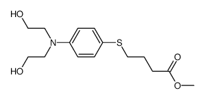 4-((4-(N,N-bis(2-hydroxyethyl)amino)phenyl)thio)butyrate Structure