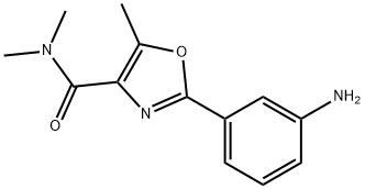2-(3-Amino-phenyl)-5-methyl-oxazole-4-carboxylic acid dimethylamide Structure