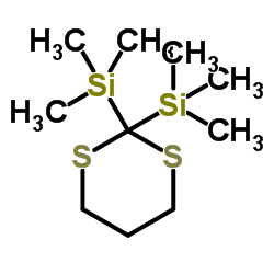 1,3-Dithiane-2,2-diylbis(trimethylsilane) structure