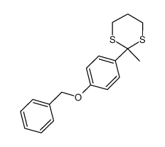 2-(4-(benzyloxy)phenyl)-2-methyl-1,3-dithiane结构式
